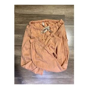 Free People Movement Jogger Pants XS – Peach / Salmon – Drawstring Waist